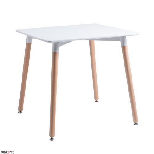 Cuadrado стол белый 80 см