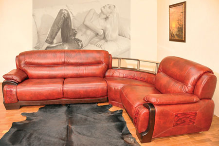 Кожаный угловой диван "Артемида" Dalio