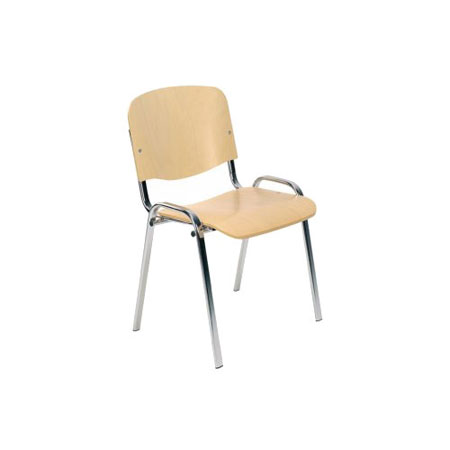 Стул ISO wood chrome