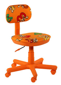 Кресло детское "Свити оранжевый - Зайцы" AMF