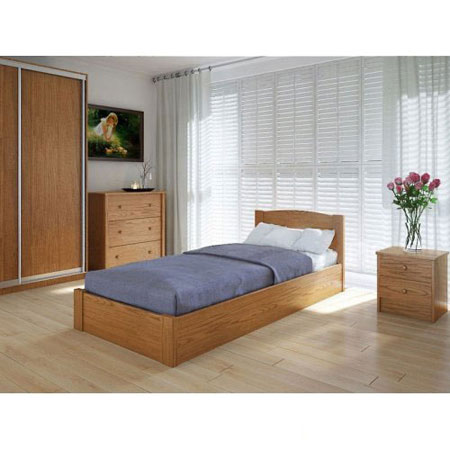 Кровать Скай 140х200 дуб