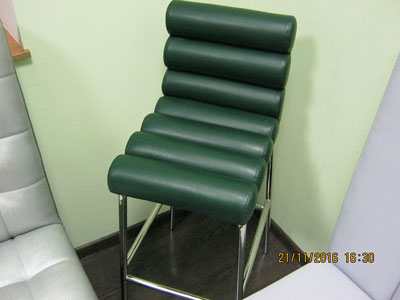 Барный стул "Плато" Кожзам Freeport зеленый