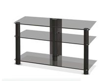 Тумба из стекла под телевизор Аскет New Bl