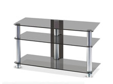 Тумба из стекла под телевизор Аскет New Мet