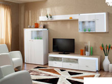 Тумба под ТВ Лив дуб сонома/белый