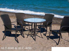 Комплект стол ALT-8040 + 4 стула ALC-4050