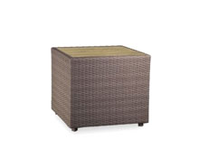 Стол кофейный Kombo столешница из террасовой доски 50х50х45