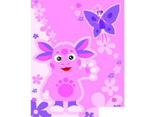 Плед детский флисовый Непоседа Лунтик