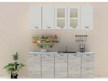 Кухня 2,0 Шарлотта дуб крафт белый/белый