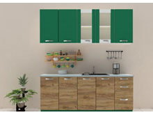 Кухня 2,0 Шарлотта дуб крафт золотой/абсент