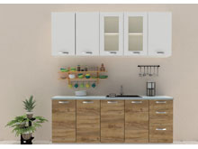 Кухня 2,0 Шарлотта дуб крафт золотой/белый