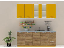 Кухня 2,0 Шарлотта дуб крафт золотой/желтый