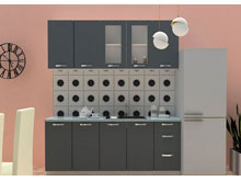 Кухня 2,0 София Престиж серый супермат