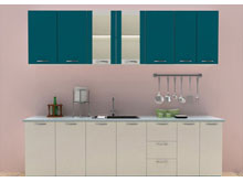 Кухня 2,6 Шарлотта белый/индиго