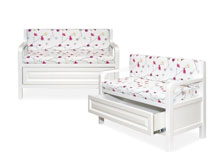 Скамейка с подлокотником