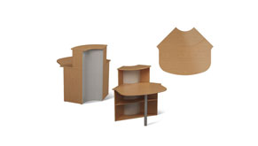 Reception угловой сектор офисный Модус M8.01.04 Mconcept