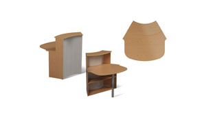 Reception угловой сектор офисный Модус M8.01.05 Mconcept