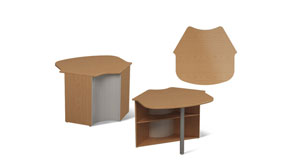 Reception угловой сектор офисный Модус M8.02.05 Mconcept