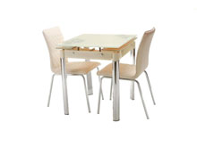 Комплект стол TM-41 бежевый + 4 стула M-10 беж+хакки