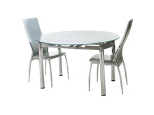 Комплект стол T-600 кремовый + 2 стула N-53 бежевый