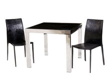 Комплект стол TB-51 снежно-белый + 2 стула N-20 белый