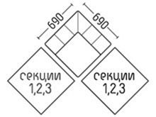 Диван Афродита-Угол DLS