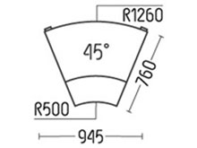 Сектор наружный "Аксиома 45?" DLS
