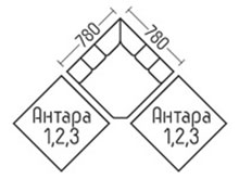 Диван Антара-угол DLS