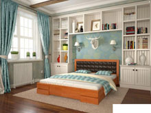 Двуспальная кровать Регина бук 160х200