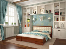 Двуспальная кровать Регина бук 180х200