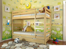 Двухъярусная кровать Рио сосна 90х200