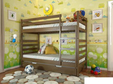 Двухъярусная кровать-трансформер Рио бук 90х200 с тремя спальными местами