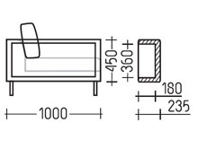 Подлокотник с полкой "Арена" DLS
