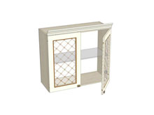 Шкаф Ассоль 800 с двумя стеклодверьми