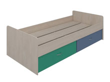 Кровать нижняя с выдвижными ящиками 90х200 Dori blue