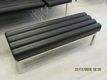 Банкетка "Плато" Кожзам Неаполь черный