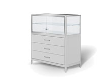 Торговая витрина низкая с ящиками BH201