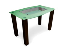 Стеклянный стол Бочка