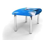 Журнальный стол бочка Dolphin 70х53