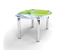 Журнальный стол бочка Ice lime 70х53