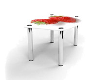 Журнальный стол бочка Red berry 70х53