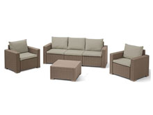 Комплект садовой мебели California 3 seater беж