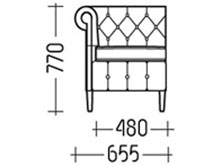 Диван "Челси-Секция 1" DLS