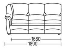 Диван "Чизари-Секция 3" DLS