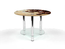 Квадратный журнальный стол с полкой Coffee 40х40