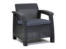 Кресло Corfu серое