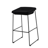 Coin полубарный стул чёрный