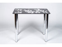 Стеклянный стол Цветы