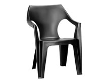 Стул пластиковый Dante low back серый