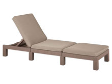 Шезлонг Daytona коричневый с бежевым